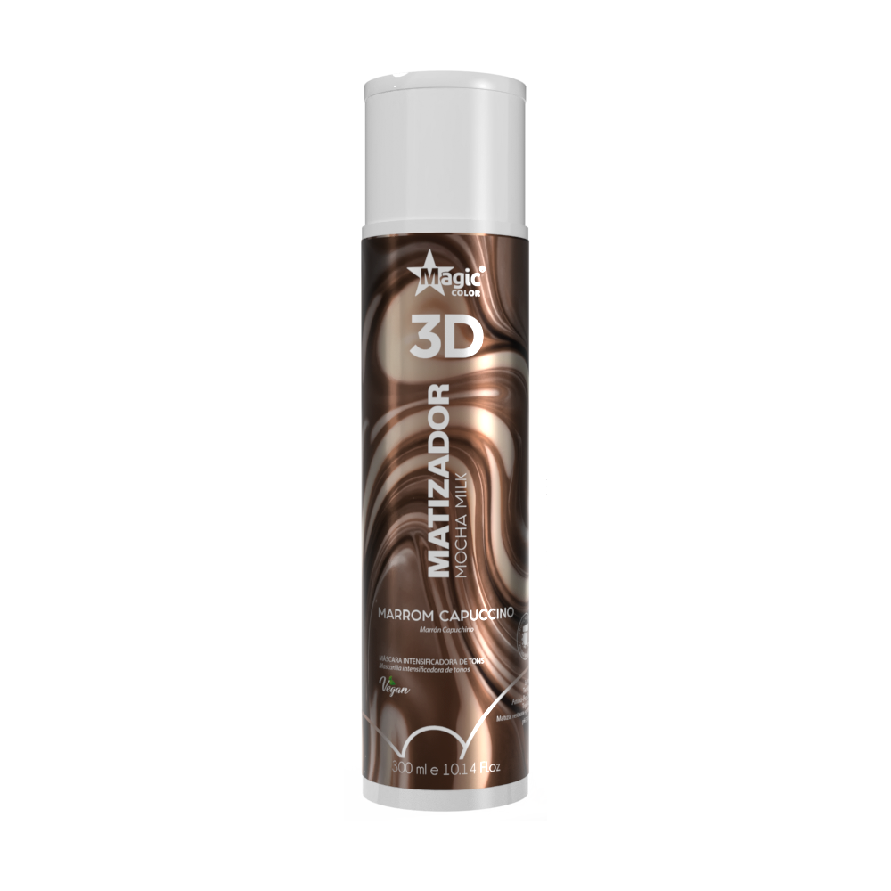 Matizador 3D Mocha Milk - Marrom Capuccino 300ml - Magic Color